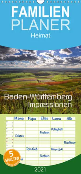Mathias |  Baden-Württemberg Impressionen - Familienplaner hoch (Wandkalender 2021 , 21 cm x 45 cm, hoch) | Sonstiges |  Sack Fachmedien