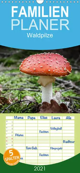 Schwind |  Waldpilze - Familienplaner hoch (Wandkalender 2021 , 21 cm x 45 cm, hoch) | Sonstiges |  Sack Fachmedien