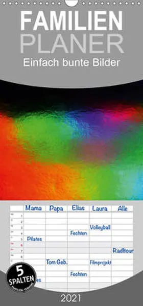 N |  Einfach bunte Bilder - Familienplaner hoch (Wandkalender 2021 , 21 cm x 45 cm, hoch) | Sonstiges |  Sack Fachmedien