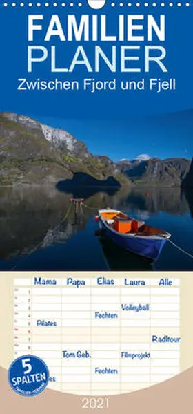 Leimer |  Zwischen Fjord und Fjell - Norwegen - Familienplaner hoch (Wandkalender 2021 , 21 cm x 45 cm, hoch) | Sonstiges |  Sack Fachmedien