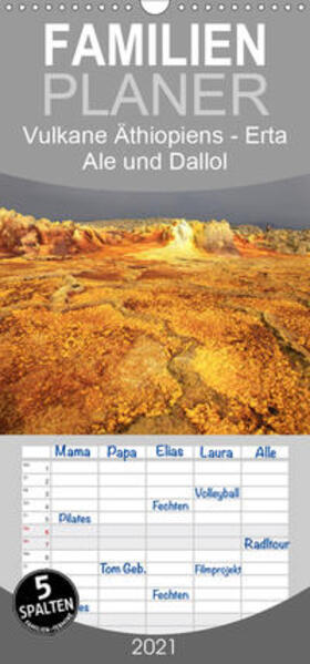 Herzog | Vulkane Äthiopiens - Erta Ale und Dallol - Familienplaner hoch (Wandkalender 2021 , 21 cm x 45 cm, hoch) | Sonstiges | 978-3-672-21650-4 | sack.de