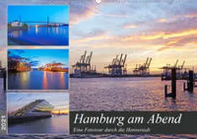 Schulz | Hamburg am Abend (Wandkalender 2021 DIN A2 quer) | Sonstiges | 978-3-672-28621-7 | www.sack.de