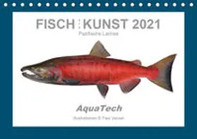 Vecsei |  Fisch als Kunst 2021: Pazifische Lachse (Tischkalender 2021 DIN A5 quer) | Sonstiges |  Sack Fachmedien