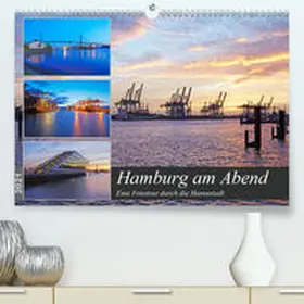 Schulz |  Hamburg am Abend (Premium, hochwertiger DIN A2 Wandkalender 2021, Kunstdruck in Hochglanz) | Sonstiges |  Sack Fachmedien