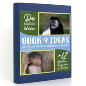 CALVENDO | BOOK 4 IDEAS modern | Affen in Afrika, Notizbuch, Bullet Journal mit Kreativitätstechniken und Bildern, DIN A5 | Buch | 978-3-672-68700-7 | sack.de