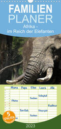 Herzog |  Familienplaner Afrika - im Reich der Elefanten (Wandkalender 2023 , 21 cm x 45 cm, hoch) | Sonstiges |  Sack Fachmedien