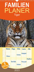 Hennig |  Familienplaner Tiger (Wandkalender 2023 , 21 cm x 45 cm, hoch) | Sonstiges |  Sack Fachmedien