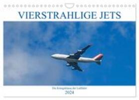 Simlinger | Vierstrahlige Jets (Wandkalender 2024 DIN A4 quer), CALVENDO Monatskalender | Sonstiges | 978-3-675-64185-3 | sack.de