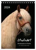 Heüveldop |  StudioArt Pferderassen im Porträt (Tischkalender 2024 DIN A5 hoch), CALVENDO Monatskalender | Sonstiges |  Sack Fachmedien