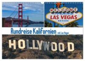 Fischer | Rundreise Kalifornien mit Las Vegas (Wandkalender 2024 DIN A3 quer), CALVENDO Monatskalender | Sonstiges | 978-3-675-76913-7 | sack.de