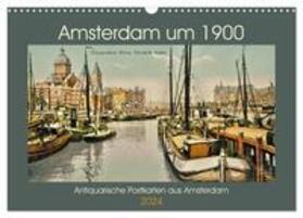 Siebert | Amsterdam um 1900 (Wandkalender 2024 DIN A3 quer), CALVENDO Monatskalender | Sonstiges | 978-3-675-86463-4 | sack.de