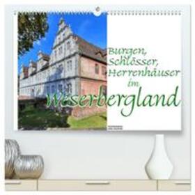 Haafke | Burgen, Schlösser, Herrenhäuser im Weserbergland (hochwertiger Premium Wandkalender 2024 DIN A2 quer), Kunstdruck in Hochglanz | Sonstiges | 978-3-675-96953-7 | sack.de