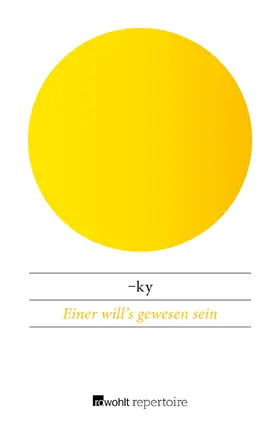 -ky |  Einer will’s gewesen sein | Buch |  Sack Fachmedien
