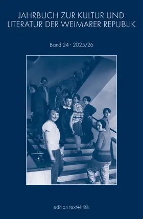  JAHRBUCH ZUR KULTUR UND LITERATUR DER WEIMARER REPUBLIK | Buch |  Sack Fachmedien