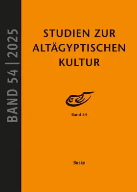 Kahl / Kloth |  Studien zur Altägyptischen Kultur Band 54 | Buch |  Sack Fachmedien