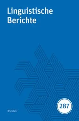 Coniglio / Fuß |  Linguistische Berichte Heft 287 | Buch |  Sack Fachmedien