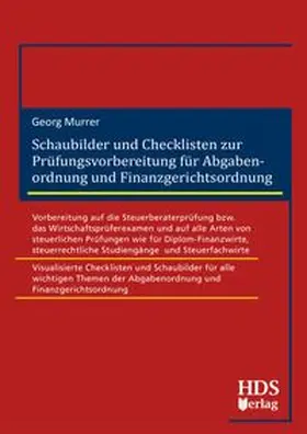 Murrer |  Schaubilder und Checklisten zur Prüfungsvorbereitung für Abgabenordnung und Finanzgerichtsordnung | Buch |  Sack Fachmedien