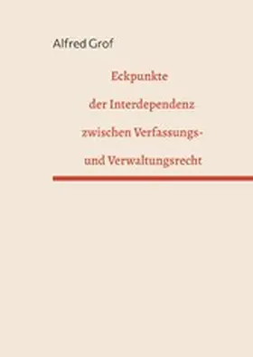 Grof |  Eckpunkte der Interdependenz zwischen Verfassungs- und Verwaltungsrecht | eBook | Sack Fachmedien