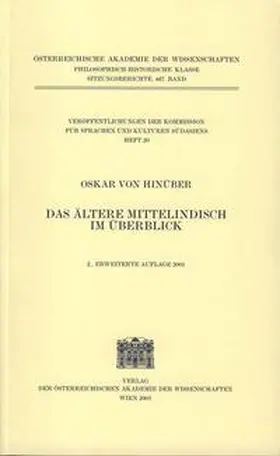 Hinüber |  Das ältere Mittelindisch im Überblick | Buch |  Sack Fachmedien