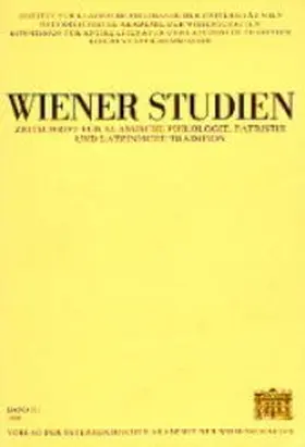 Schwabl |  Wiener Studien. Zeitschrift für Klassische Philologie, Patristik und Lateinische Tradition / Wiener Studien. Zeitschrift für Klassische Philologie, Patristik und Lateinische Tratition | Buch |  Sack Fachmedien