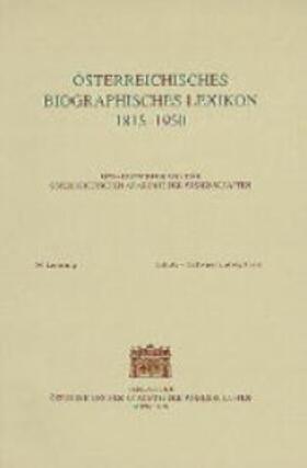 Öbl-Redaktion | Österreichisches Biographisches Lexikon 1815-1950 | Buch | 978-3-7001-2785-7 | sack.de