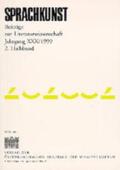  Sprachkunst. Beiträge zur Literaturwissenschaft / Jahrgang XXX/1999 | Buch |  Sack Fachmedien