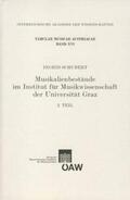 Schubert |  Musikalienbestände im Institut für Musikwissenschaft der Universität Graz - 2.Teil | Buch |  Sack Fachmedien