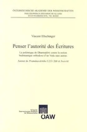 Eltschinger |  Penser l´autorité des Écritures | Buch |  Sack Fachmedien