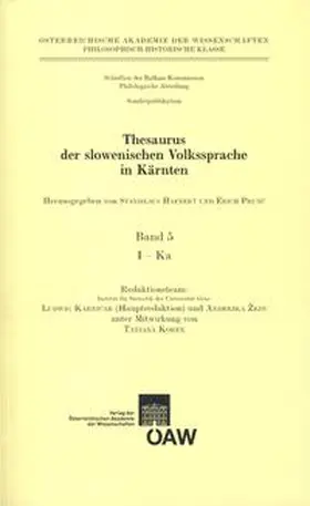 Hafner / Prunc / Prunc |  Thesaurus der slowenischen Volkssprache in Kärnten / Thesaurus der slowenischen Volkssprache in Kärnten Band 5 | Buch |  Sack Fachmedien
