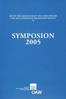 Cantarella / Mélèze-Modrzejewski / Thür |  Symposion 2005 | Buch |  Sack Fachmedien