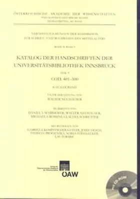 Neuhauser |  Katalog der Handschriften der Universitätsbibliothek Innsbruck | Buch |  Sack Fachmedien