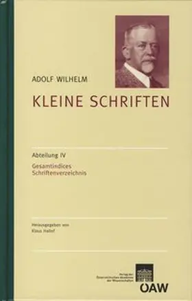 Hallof |  Adolf Wilhelm: Kleine Schriften | Buch |  Sack Fachmedien