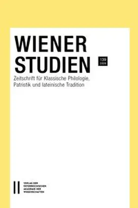 Heil |  Wiener Studien ¿ Zeitschrift für Klassische Philologie, Patristik und lateinische Tradition, Band 139/2026 | Buch |  Sack Fachmedien