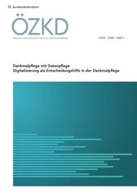 Bundesdenkmalamt |  Österreichische Zeitschrift für Kunst und Denkmalpflege LXXX, Heft 1 | Buch |  Sack Fachmedien