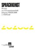 Foltinek / Höller |  Sprachkunst. Beiträge zur Literaturwissenschaft / Sprachkunst. Beiträge zur Literaturwissenschaft Jahrgang XXXIX/2008 2. Halbband | Buch |  Sack Fachmedien