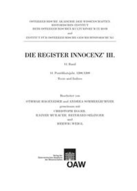 Hageneder / Sommerlechner | Die Register Innocenz`III. 11. Band | E-Book | sack.de