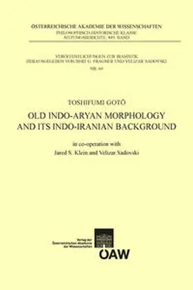 Goto |  Old Indo-aryan Morphology and its Indo-iranian Background | Buch |  Sack Fachmedien