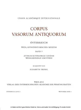 Trinkl |  Corpus Vasorum Antiquorum Österreich Wien, Kunsthistorisches Museum Band 5 | eBook | Sack Fachmedien