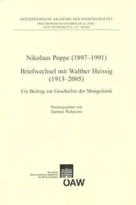 Walravens |  Nikolaus Poppe (1897-1991) Briefwechsel mit Walther Heissig (1913-2005) | Buch |  Sack Fachmedien