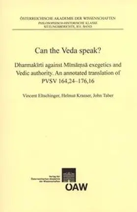 Eltschinger / Krasser / Taber |  Can the Veda speak? | Buch |  Sack Fachmedien