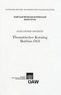 Opatrny |  Thematischer Katalog Mathias Öttl | Buch |  Sack Fachmedien