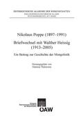 Walravens |  Nikolaus Poppe (1897-1991 Briefwechsel mit Walther Heissig (1913-2005) | eBook | Sack Fachmedien