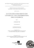Neuhauser |  Katalog der Handschriften der Universitäts- und Landesbibliothek Tirol, Teil 7: Cod. 601-700 | eBook | Sack Fachmedien