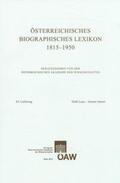 Öbl-Redaktion |  Österreichisches Biographisches Lexikon 1815-1950 | Buch |  Sack Fachmedien