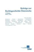 Olechowski |  Beiträge zur Rechtsgeschichte Österreichs 2. Jahrgang, Band 2/2012 | Buch |  Sack Fachmedien