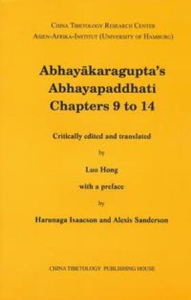  Abhayakaragupta`s Abhayapaddhati Chapters 9 to 14 | Buch |  Sack Fachmedien
