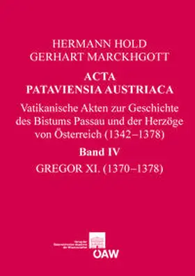 Hold / Marckhgott |  Acta Pataviensia Austriaca / Acta Pataviensia Austriaca | Buch |  Sack Fachmedien