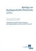 Auer / Ortlieb |  Beiträge zur Rechtsgeschichte Österreichs 3. Jahrgang Band 1/2013 | Buch |  Sack Fachmedien