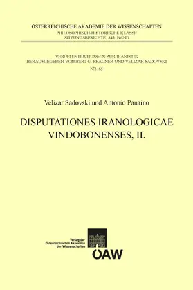 Sadovski / Panaino |  Disputationes Iranologicae Vindobonenses, II. | eBook | Sack Fachmedien