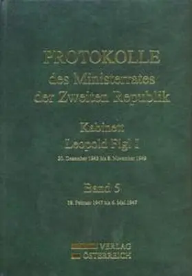 Enderle-Burcel / Jerabek / Jerábek |  Protokolle des Ministerrates der Zweiten Republik, Kabinett Leopold Figl I | Buch |  Sack Fachmedien